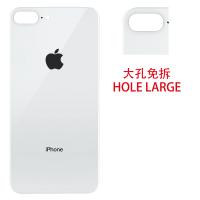 iphone 8 plus back cover white camera hole large