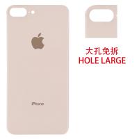 iphone 8 plus back cover gold camera hole large