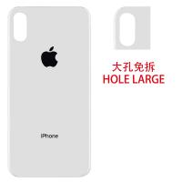 iphone x back cover white camera hole large