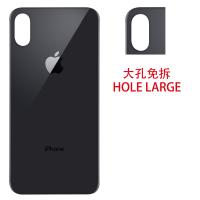 iphone xs back cover black camera hole large