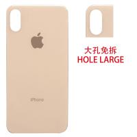 iphone xs back cover gold camera hole large
