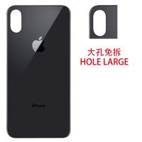 iphone xs max back cover black camera hole large