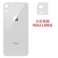 iphone xr back cover white camera hole large