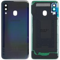 samsung galaxy a40 2019 a405f back cover+camera glass black original