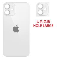 iPhone 12 Mini Back Cover Camera Glass Hole Large White