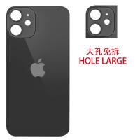 iPhone 12 Mini Back Cover Camera Glass Hole Large Black