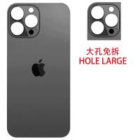iPhone  13 Pro Back Cover Glass Hole Large Black
