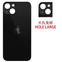 iPhone 13 Back Cover Glass Hole Large Black