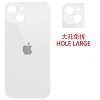 iPhone 13 Back Cover Glass Hole Large White