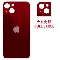 iPhone 13 Back Cover Glass Hole Large Red