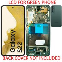 Samsung Galaxy S22 S901B Touch+Lcd+Frame Green Service Pack