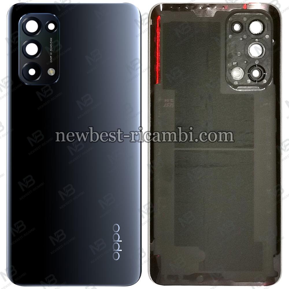 Oppo Find X3 Lite/Reno 5 Back Cover+Camera Glass Black Original