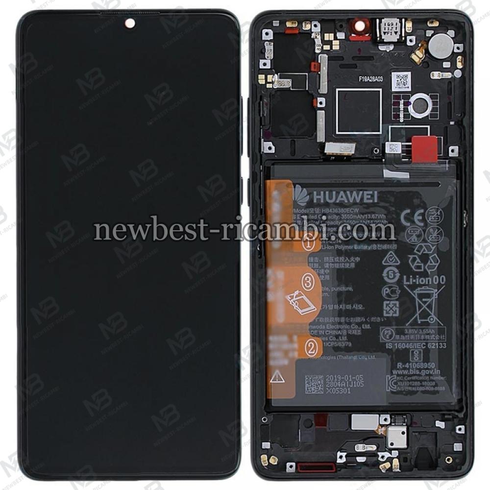 Huawei P30 Touch + Lcd + Frame Battery Full (Old Version) Black Service Pack