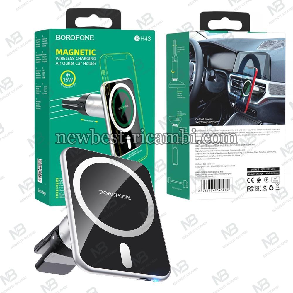 Borofone BH43 Xperience Car Holder MagSafe Quick Charge Air Vent 15W Black In Blister