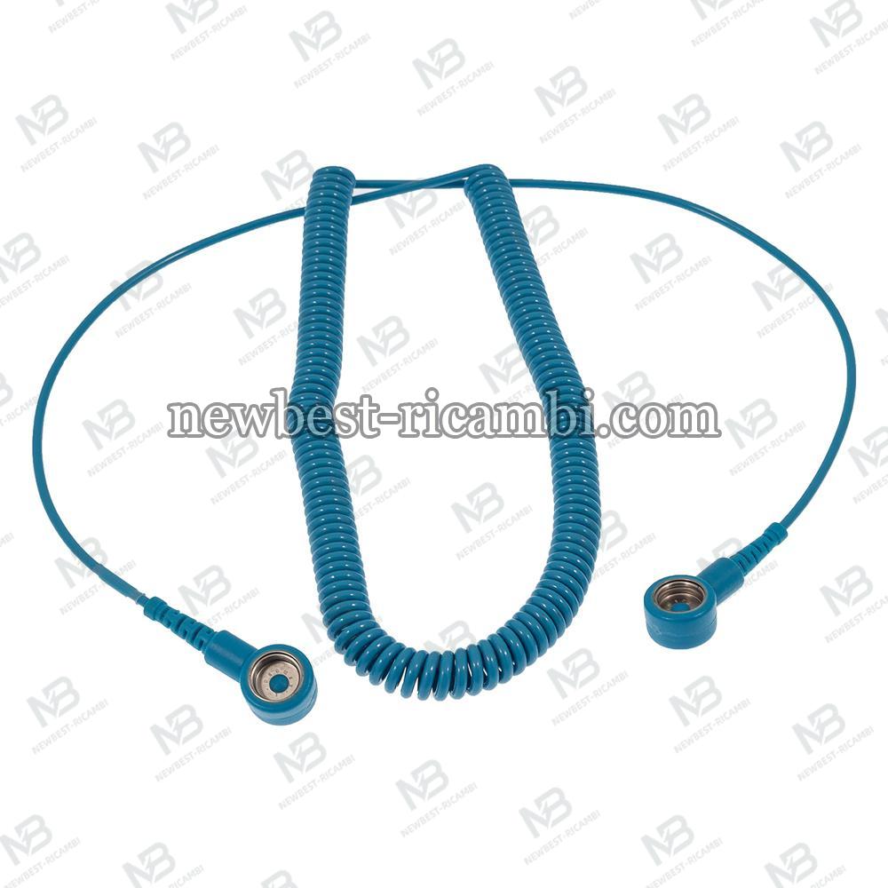 Premium Coil Cord Blue (1.8m 10mm) Snap Both Ends