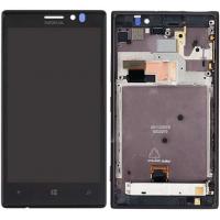 nokia lumia 925 touch+lcd+frame black