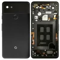 Google Pixel 2 XL Back Cover With Frame+Camera Glass Black