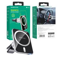 Borofone BH43 Xperience Car Holder MagSafe Quick Charge Air Vent 15W Black In Blister