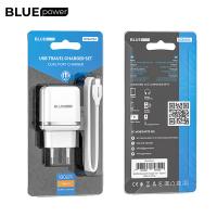 BLUE Power Wall Charger BLBA25A Outstanding 2 X USB with Lightning Cable White In Blister