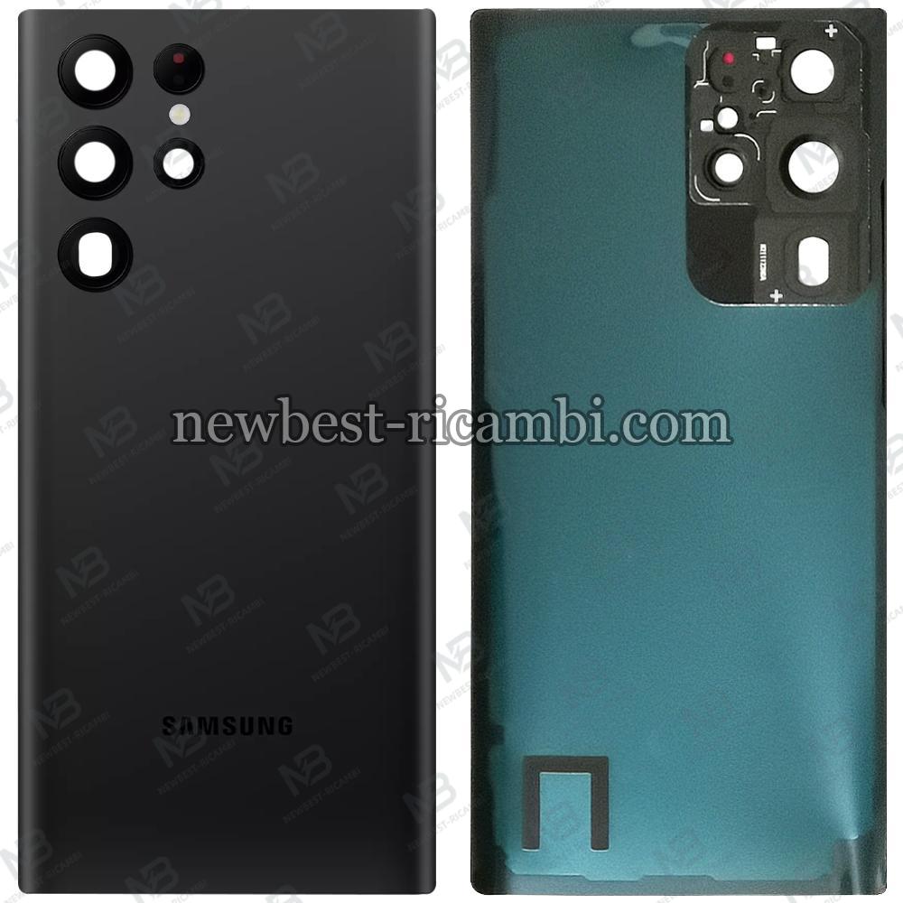 Samsung Galaxy S22 Ultra S908B Back Cover+Camera Glass Black AAA