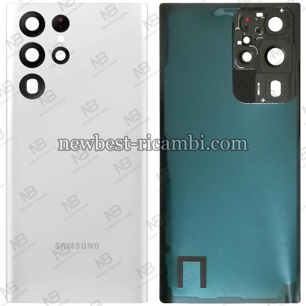 Samsung Galaxy S22 Ultra S908B Back Cover+Camera Glass White AAA