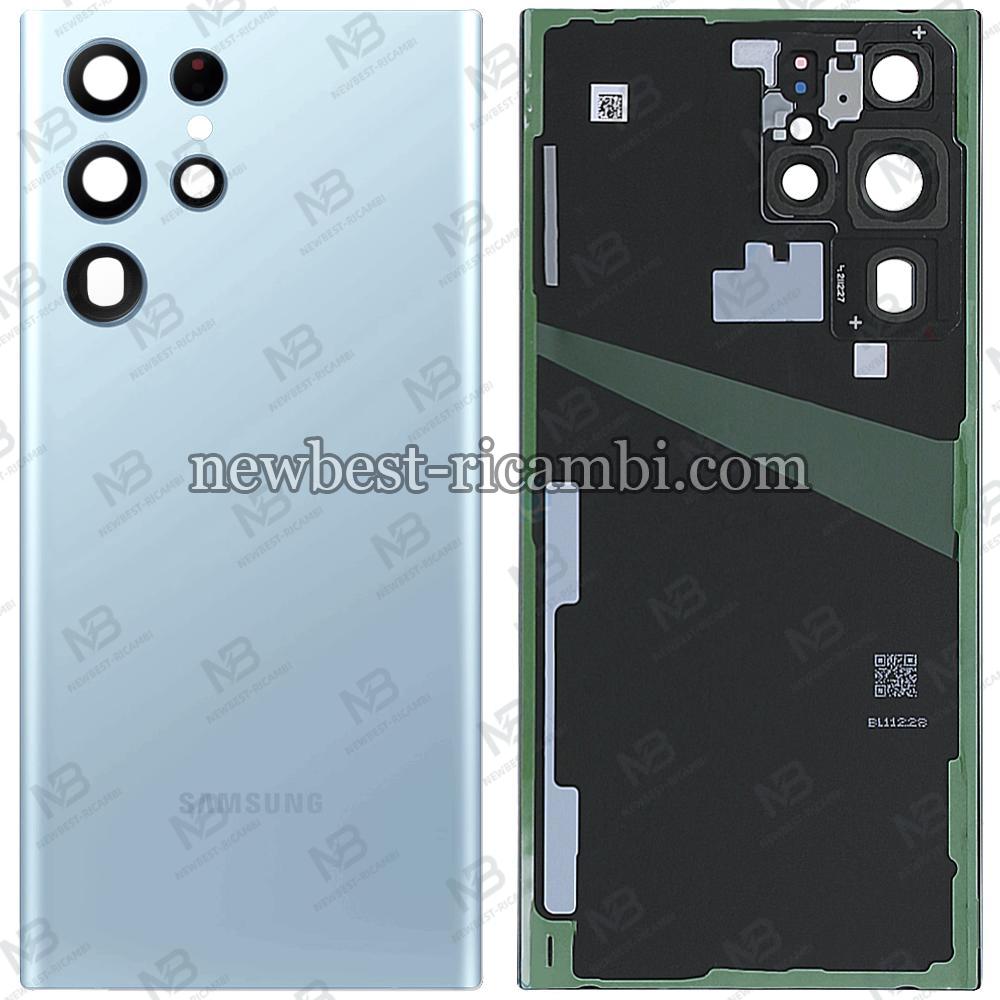 Samsung Galaxy S22 Ultra S908B Back Cover+Camera Glass Sky Blue Original