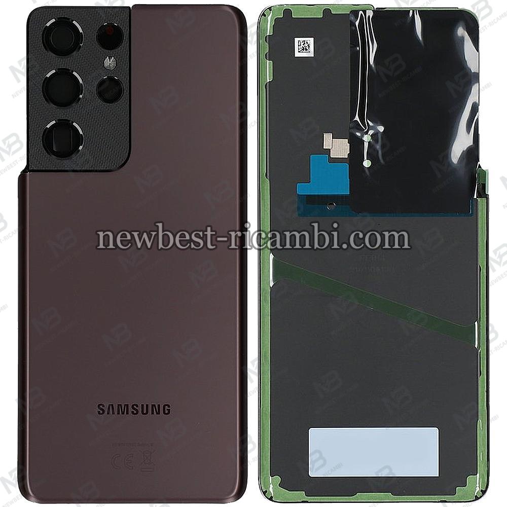 Samsung Galaxy S21 Ultra G998 Back Cover + Camera Glass Brown Original