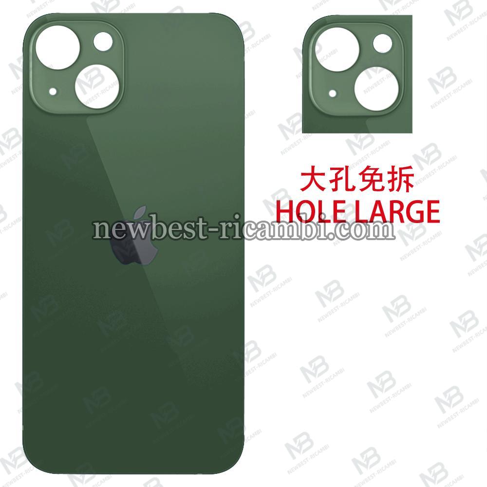 iPhone 13 Back Cover Glass Hole Large Green
