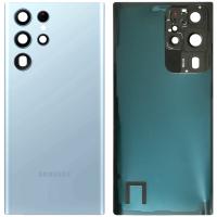 Samsung Galaxy S22 Ultra S908B Back Cover+Camera Glass Sky Blue AAA