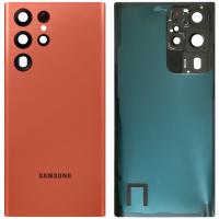 Samsung Galaxy S22 Ultra S908B Back Cover+Camera Glass Red AAA