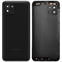 Samsung Galaxy A03 A035G Back Cover+Camera Glass Black Original