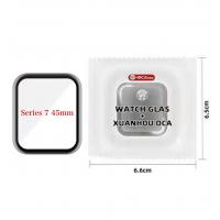 XUANHOU Glass Lens+OCA for Apple Watch Series 7 / 8 / 9 45mm Black OEM