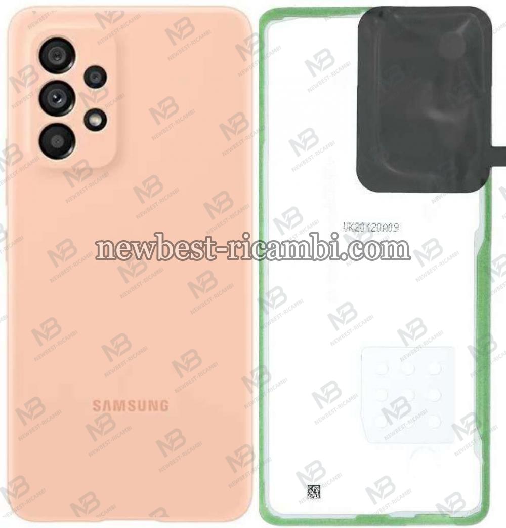 Samsung Galaxy A536 A53 5G Back Cover+Camera Glass  Awesome Peach Original