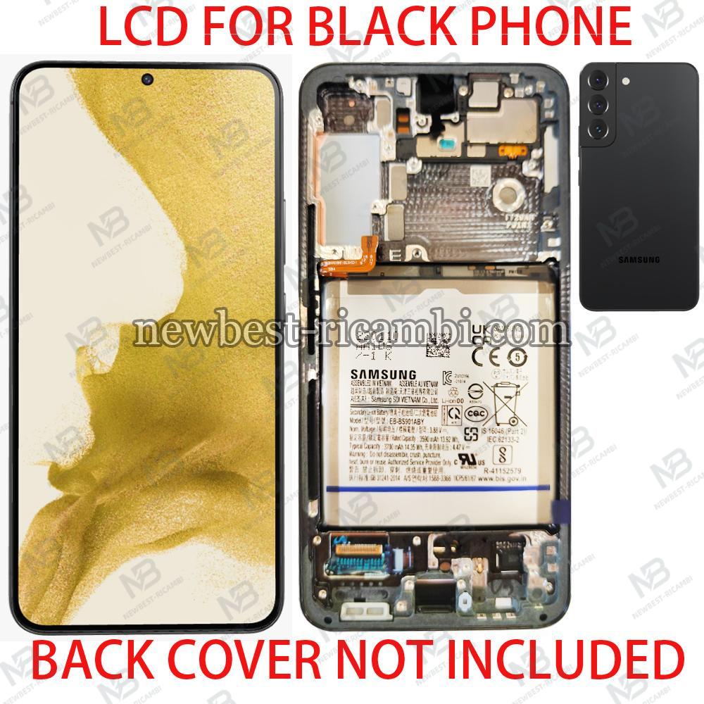 Samsung Galaxy S22 S901B Touch+Lcd+Frame+Battery Phantom Black Service Pack