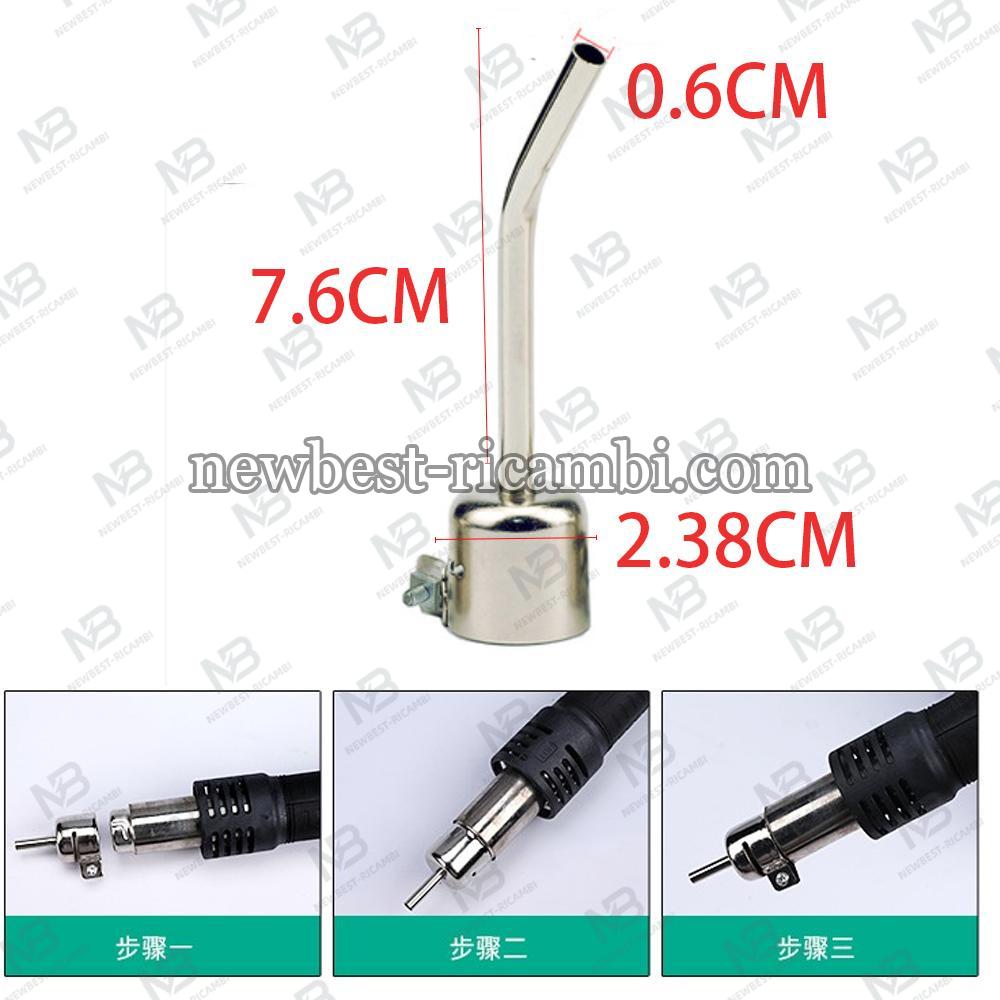 Spout For Hot Air Machines 850 J 30° 7.6CM 0.6CM