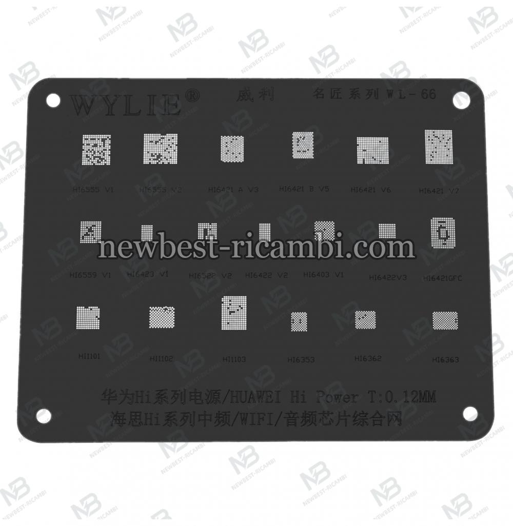 Wylie WL-66 BGA Reballing Stencil For Huawei Hi Power Wi-Fi