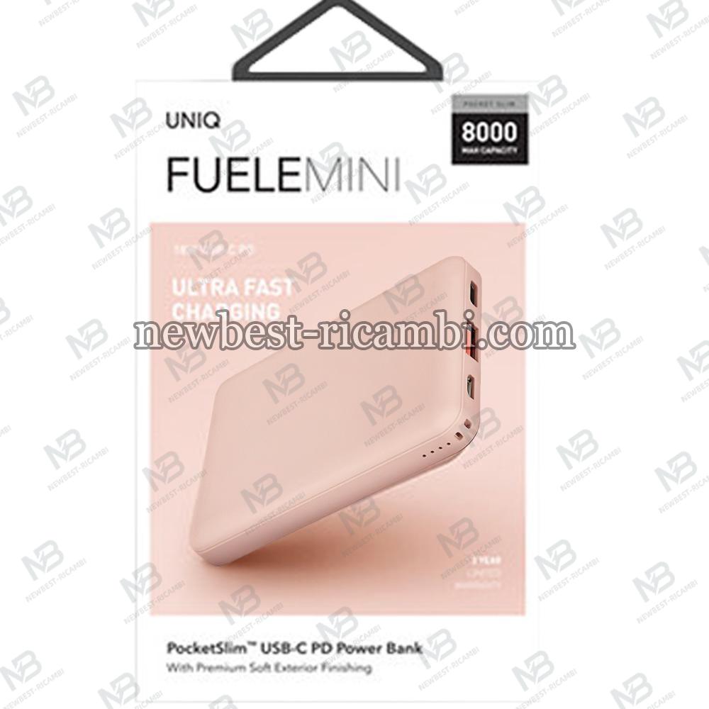 Powerbank UNIQ Fuele Mini 8000 MA Power Delivery + Quick Charge 3 18W 1 X USB - USB Type-C Pink In Blister