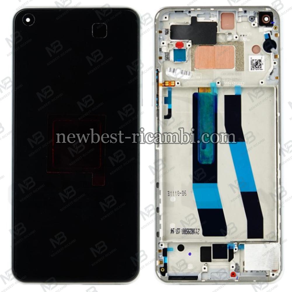 Xiaomi Mi 11 Lite 5G NE / 5G (2021) Touch + Lcd + Frame Silver Service Pack