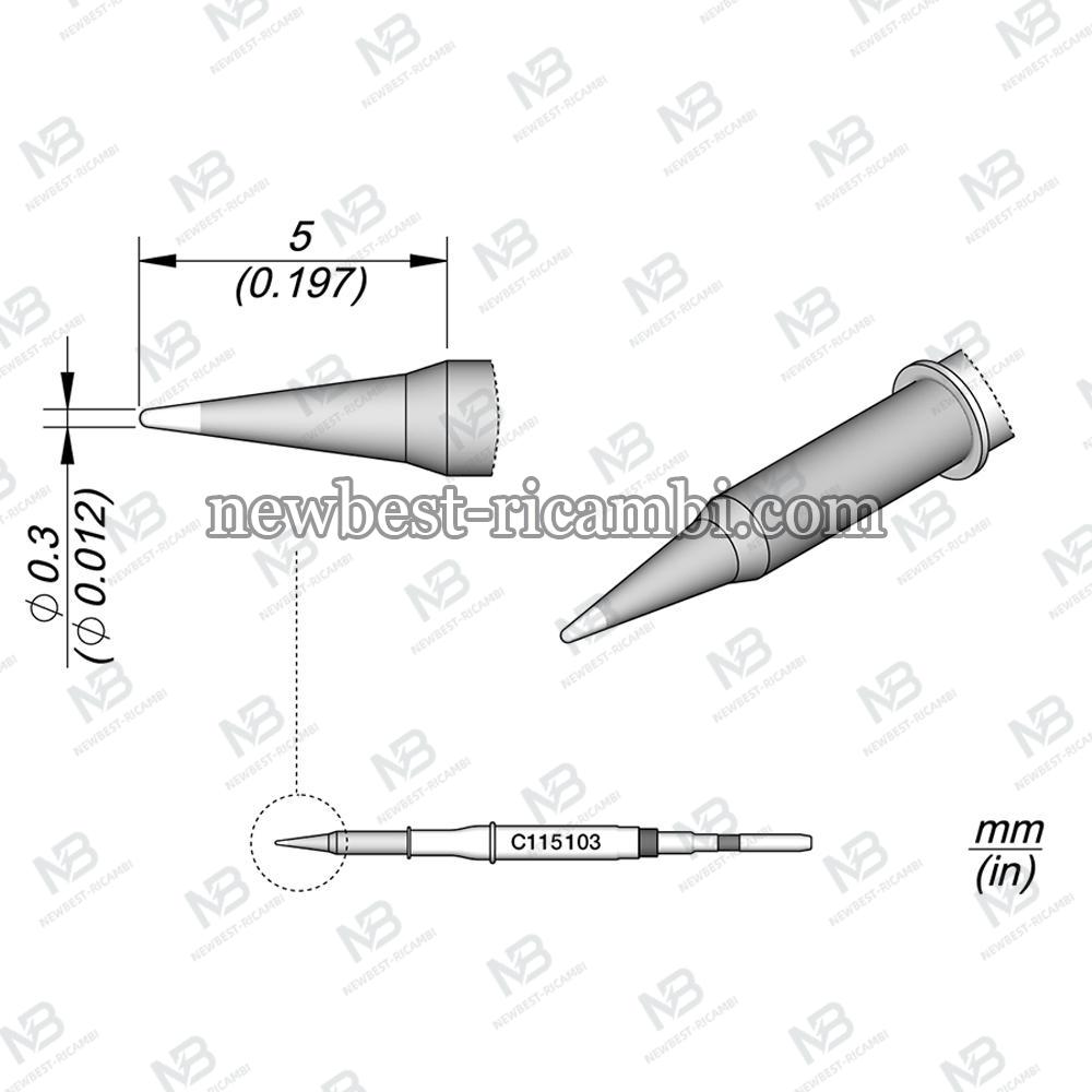 Jbc Conical Cartridge Ø 0.3 C115103