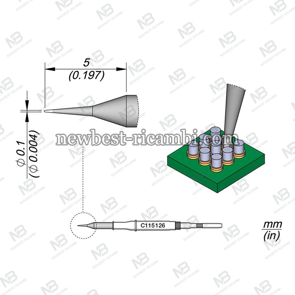 Jbc Conical Cartridge Ø 0.1 C115126