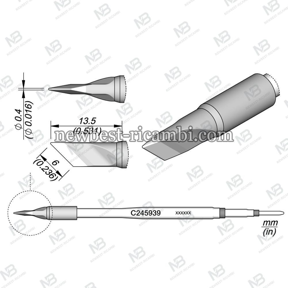 Jbc C245939 Knife Cartridge 6 x 0.4