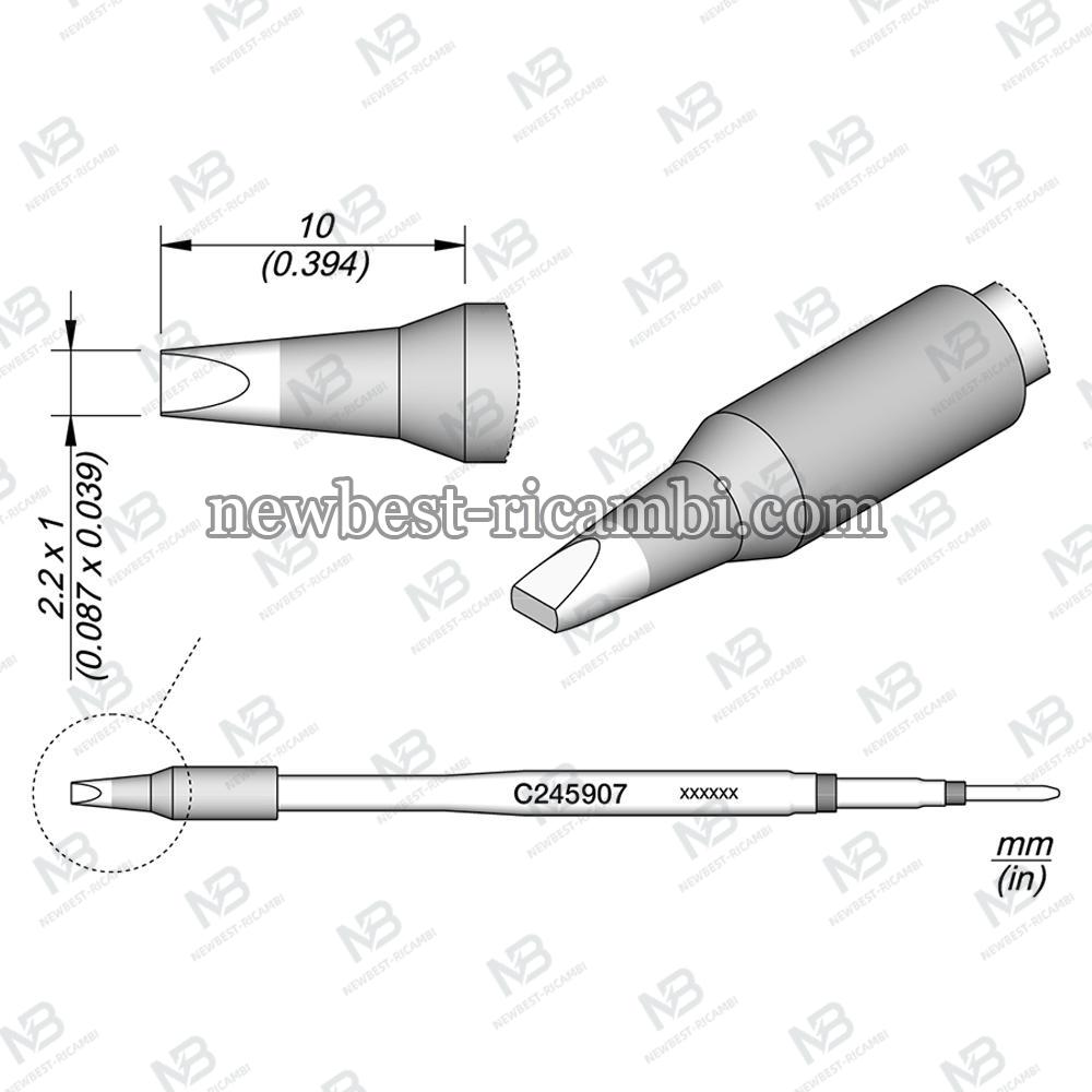 Jbc C245907 Chisel Cartridge 2.2 x 1