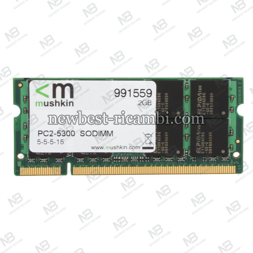 Mushkin Enhanced Essentials 2GB 200-Pin DDR2 SO-DIMM DDR2 667 (PC2 5300) Laptop Memory Model 991559