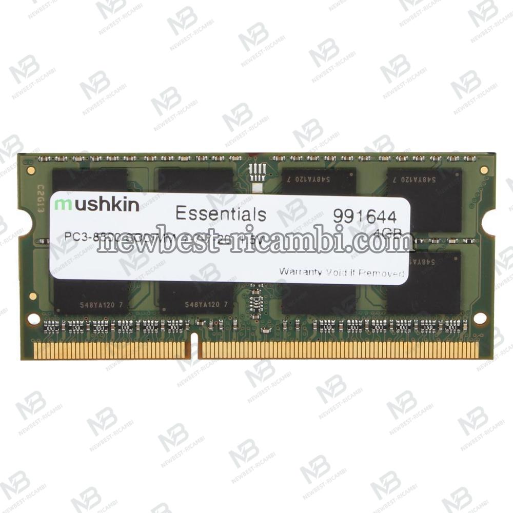 Mushkin Enhanced Essentials 4GB 204-Pin DDR3 SO-DIMM DDR3 1066 (PC3 8500) Laptop Memory Model 991644