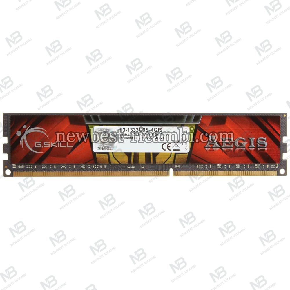 Ram F3-1333C9S-4GIS Aegis DDR3 DDR3-1333 CL9-9-9 1.50V 4GB (1x4GB)