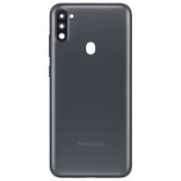 Samsung Galaxy A115F A11 Back Cover+Camera Glass Black Original