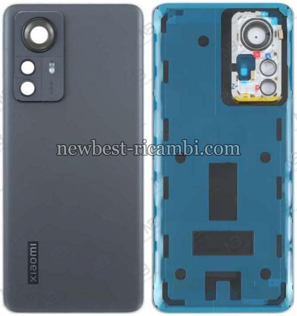 Xiaomi Mi 12 Pro Back Cover+Camera Glass Black AAA