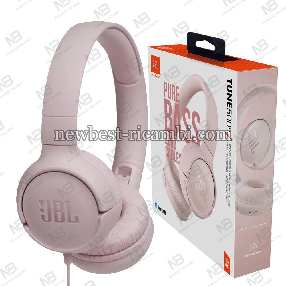 Jbl Tune 500bt Wired on-ear Headphones Pink In Blister