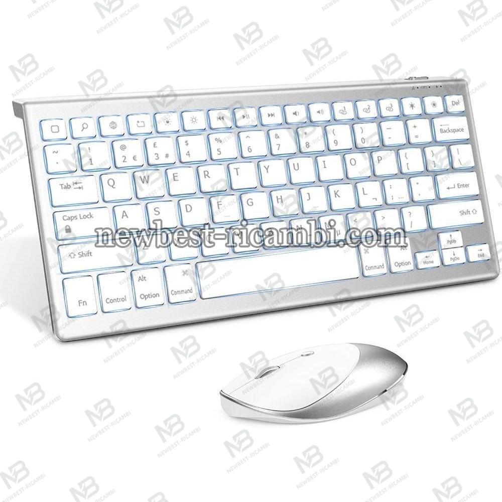 Jelly Comb Wireless Backlit Keybard And Mouse Combo