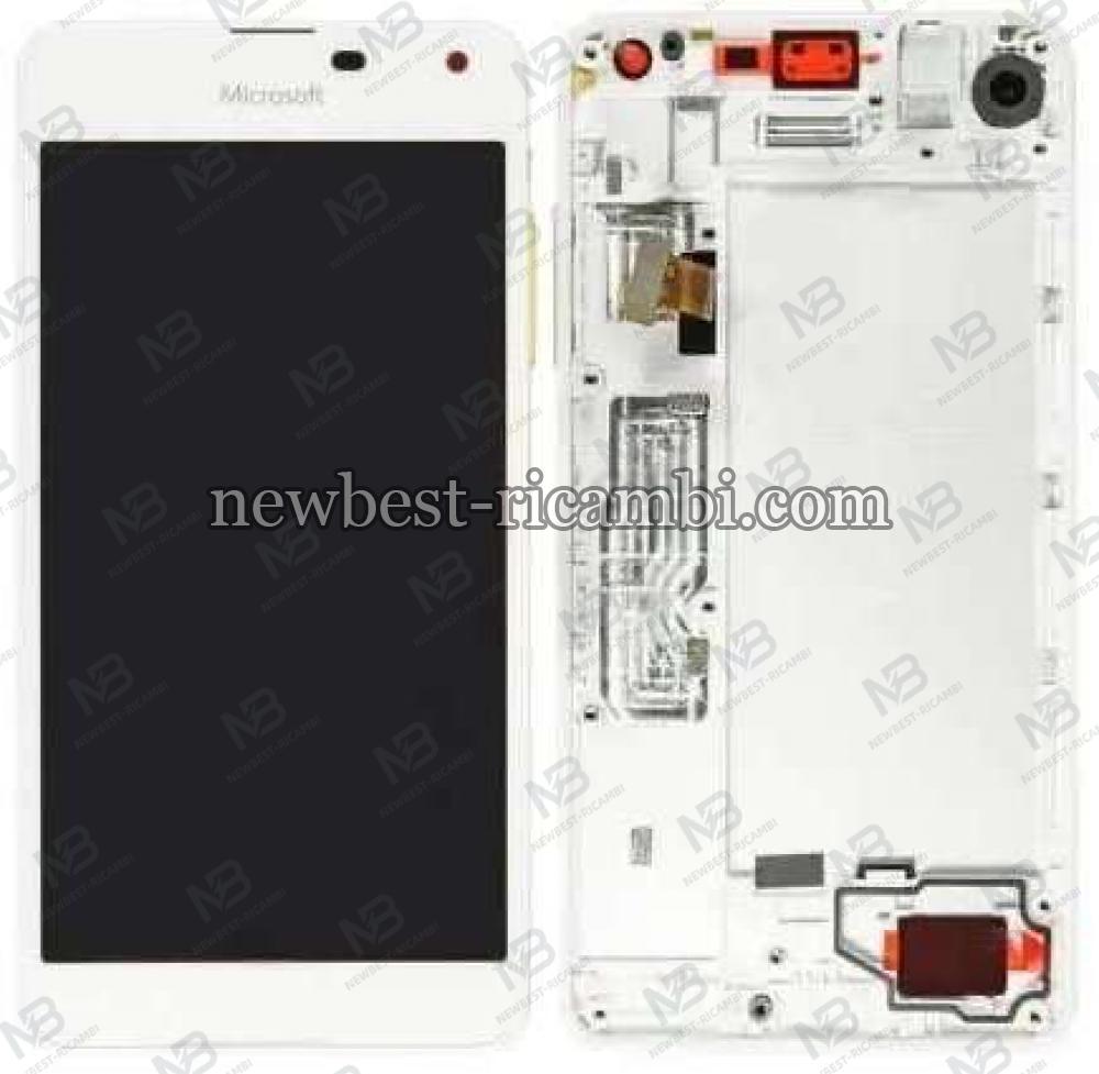 Nokia Lumia 650 Touch + Lcd + Frame White